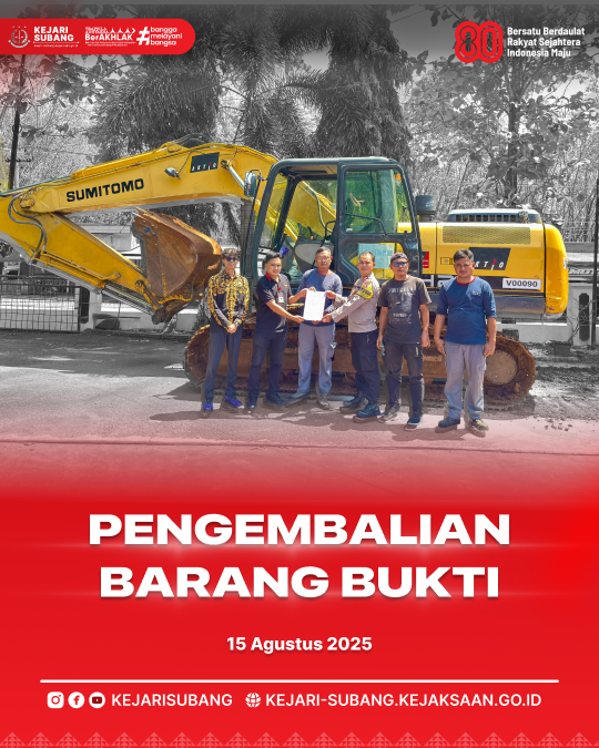 Pengembalian Barang Bukti