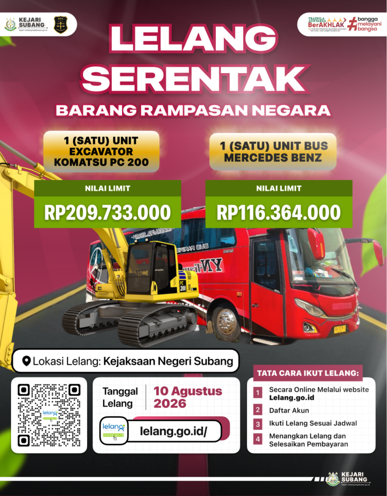 LELANG BARANG BUKTI