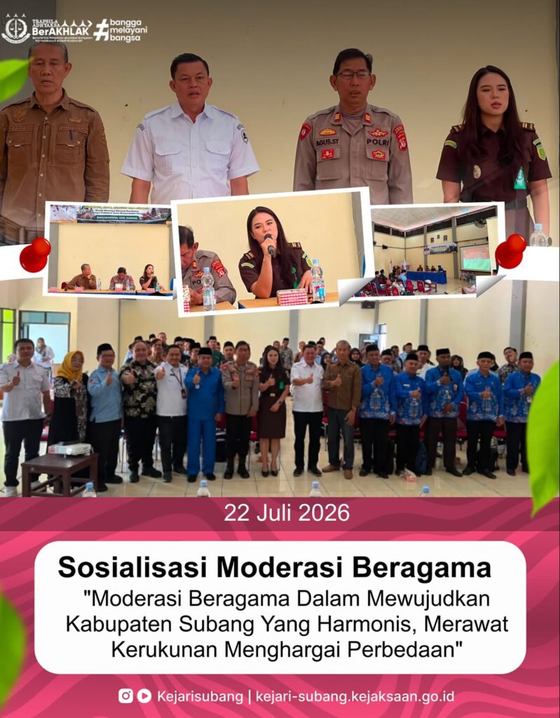 Pada hari Rabu 22 Juli 2026, Kepala Kejaksaan Negeri Subang, Bapak Dr. Noordien Kusumanegara, S.