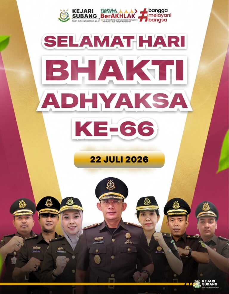 Selamat Hari Bhakti Adhyaksa Ke-66! ⚖️🇮🇩22 Juli 2026 menjadi momentum refleksi dan penguatan k
